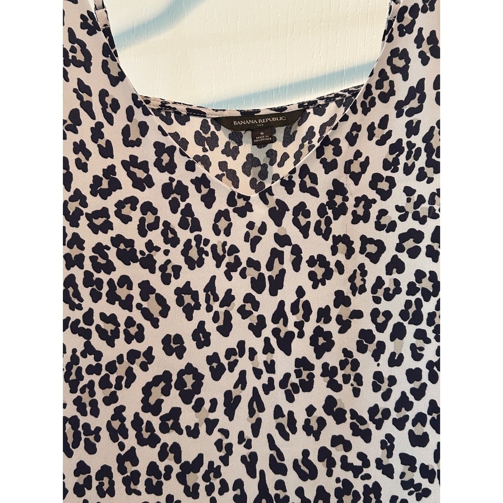 Banana Republic  Cheetah Print Cami Top Small Whimsy Goth Witchy - Picture 2 of 5